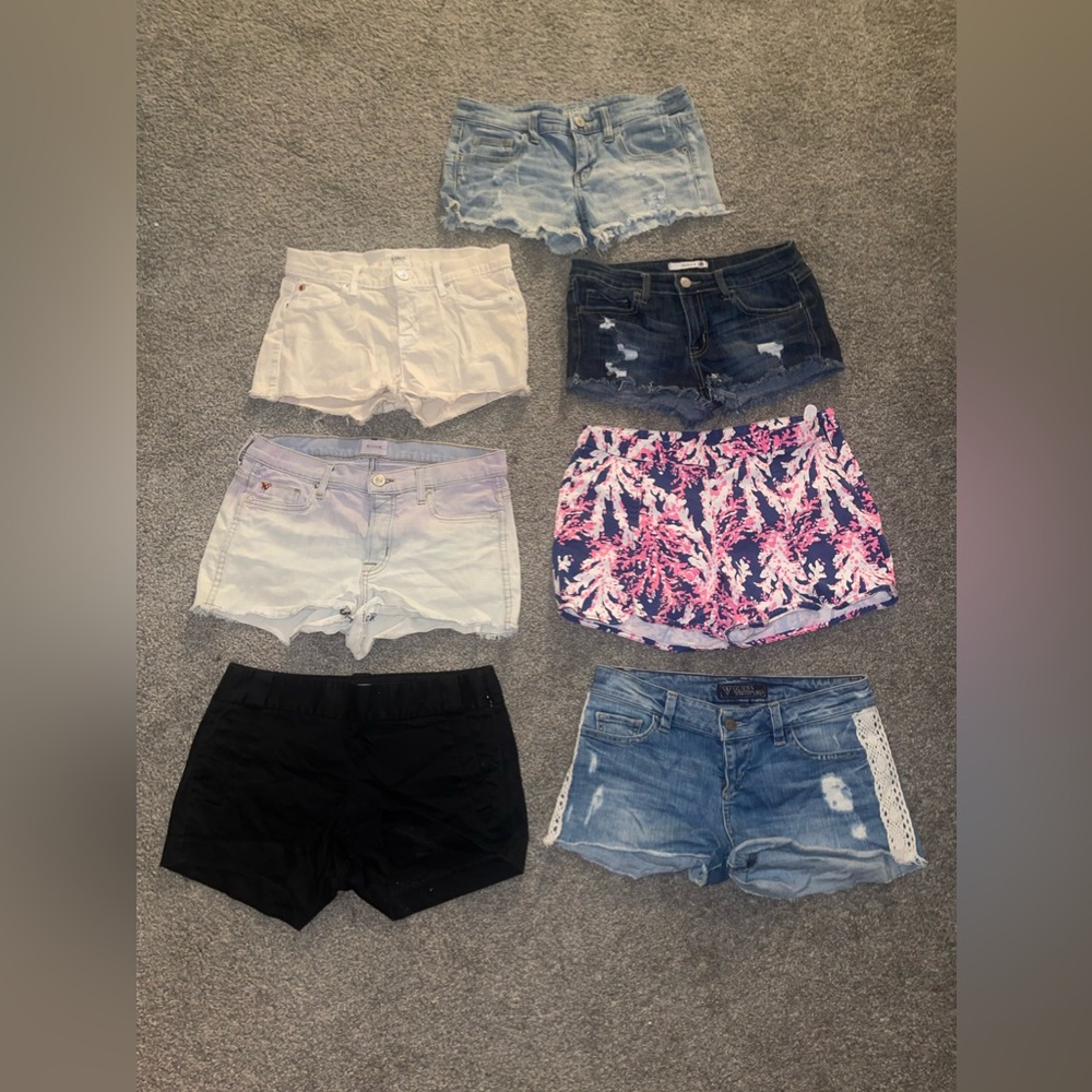 16. Jean shorts bundle hudson, lily pulitzer, j, j crew shorts, shorts lot 7